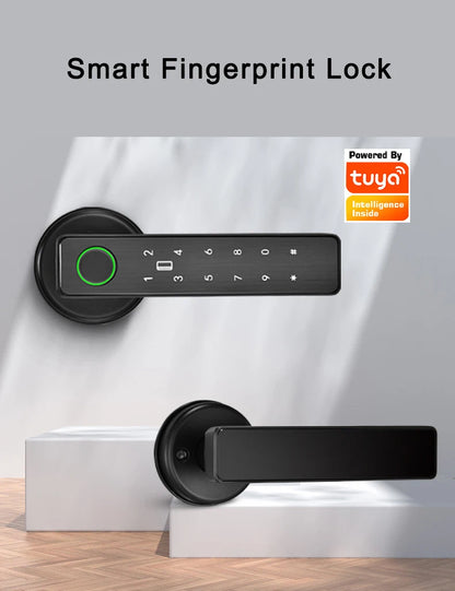 Fingerprint Smarth Door Lock Knob, 5-In-1 Smart Door Knob