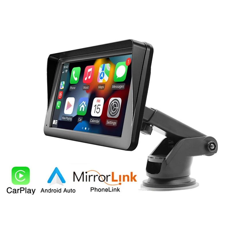 Car Touchscreen for CarCarplay & Android Auto With Rearview Camera