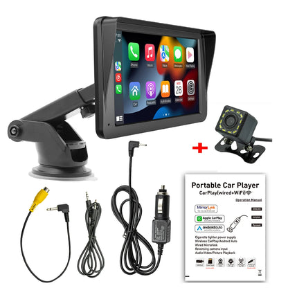 Car Touchscreen for CarCarplay & Android Auto With Rearview Camera